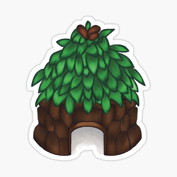 Aperçu de l'œuvre Illustration de la cabane Junimo créée et vendue par VibeFae.