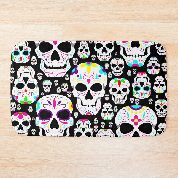 Item preview, halloween gothic sugar skulls black designed and sold by Gossip Rag.