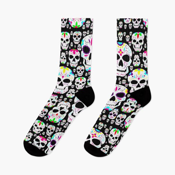 Item preview, halloween gothic sugar skulls black designed and sold by Gossip Rag.