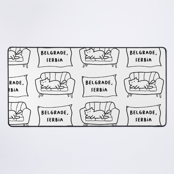 Item preview, Belgrade, Serbia | A Cute Cat Sleeping Peacefully on a Cozy Couch Illustration designed and sold by RM-Journey.
