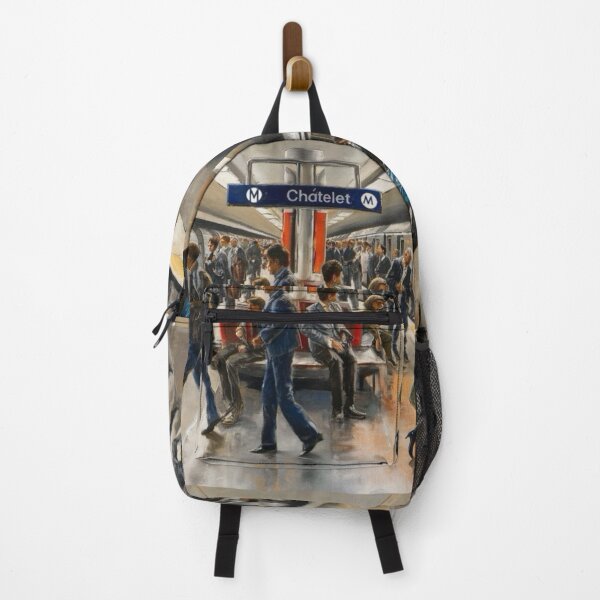 Item preview, Busy Morning at Châtelet Metro Station Paris France  designed and sold by CARRAANN.