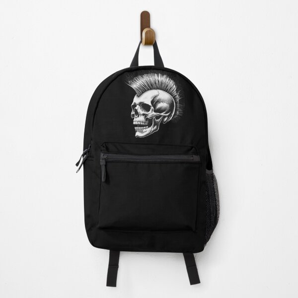Artikelvorschau, Totenkopf mit Irokesenschnitt entworfen und verkauft von Blink Art Studio.