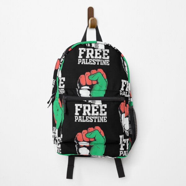 Vista previa del artículo con la obra «Mano Palestina libre», diseñado y vendido por skineezee.