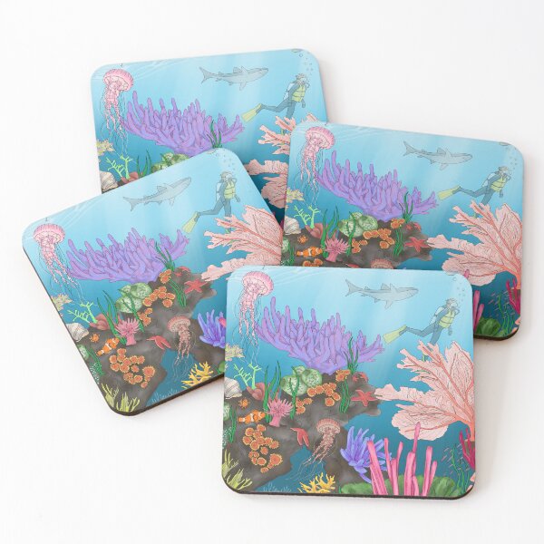 Item preview, The colourful reef designed and sold by Lucy Dynes.