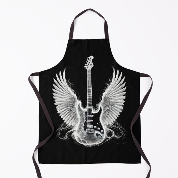 Item preview, Electric Guitar with Angel Wings designed and sold by Blink Art Studio.