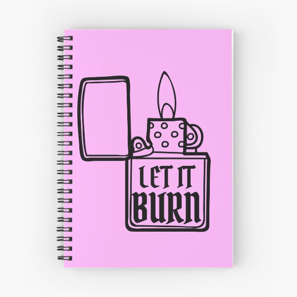 Item preview, let it burn lighter flame line art designed and sold by Alyn8.