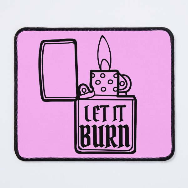 Item preview, let it burn lighter flame line art designed and sold by Alyn8.