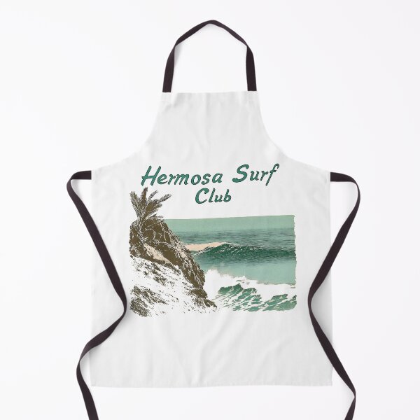 Item preview, Hermosa Surf Club - Vintage Coastal California Hermosa Beach Surf Design with Cliffs, Ocean, and Palm Trees designed and sold by YardWest.