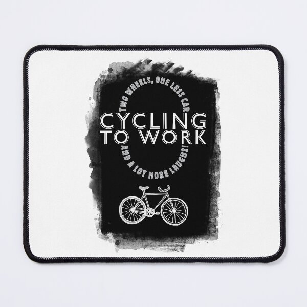 Item preview, Cycling to work - Two wheels, one less car and a lot more laughs! designed and sold by PhotoGros-4U.