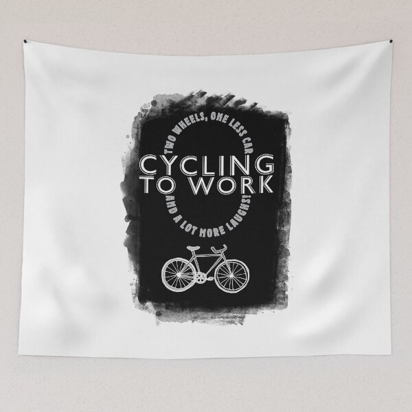 Item preview, Cycling to work - Two wheels, one less car and a lot more laughs! designed and sold by PhotoGros-4U.