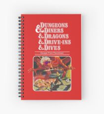 Dungeons & Diners & Dragons & Drive-Ins & Dives: Slightly Larger Image Spiral Notebook