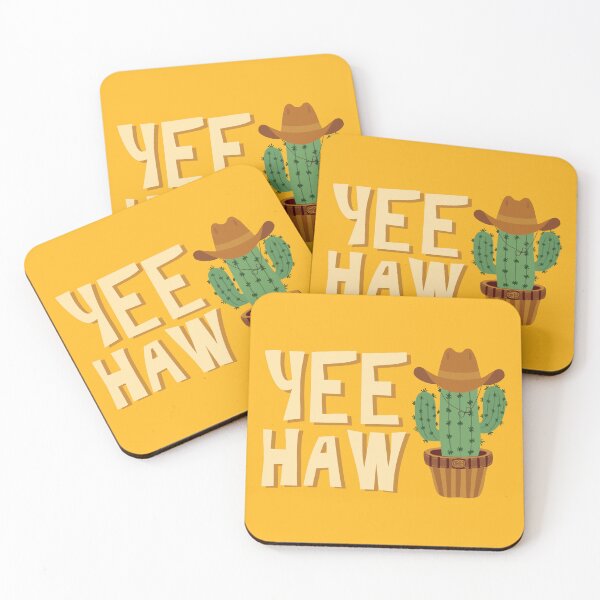 Item preview, Yee Haw Cactus Plant Cowboy Art designed and sold by ArtNoveltee.