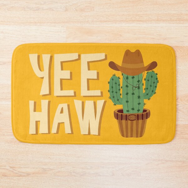 Item preview, Yee Haw Cactus Plant Cowboy Art designed and sold by ArtNoveltee.