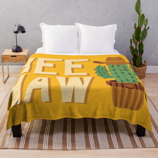 Item preview, Yee Haw Cactus Plant Cowboy Art designed and sold by ArtNoveltee.