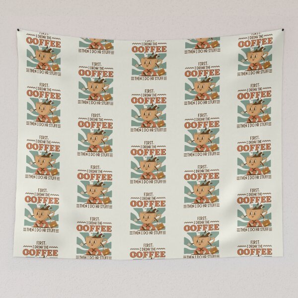 Item preview, First I Drink The Coffee Then I Do Human Resources HR Stuff  designed and sold by SunfullyYours.