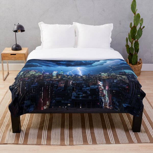 Item preview, Violent Thunderstorm over Dark City designed and sold by MPJeffers.