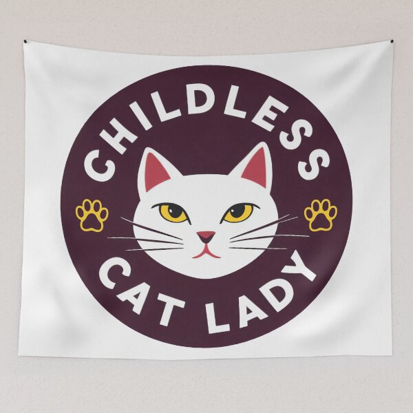 Item preview, Childless Cat Lady designed and sold by Delemore Art.