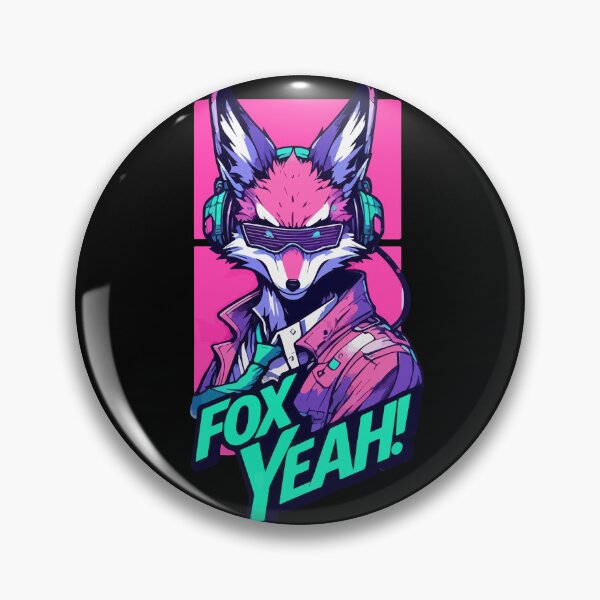 Item preview, Fox Yeah! Cyberpunk Art designed and sold by TomFrontierArt.