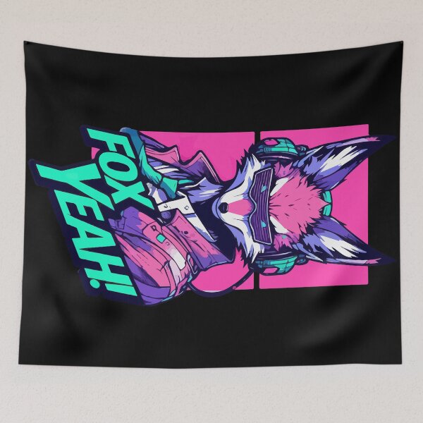 Item preview, Fox Yeah! Cyberpunk Art designed and sold by TomFrontierArt.