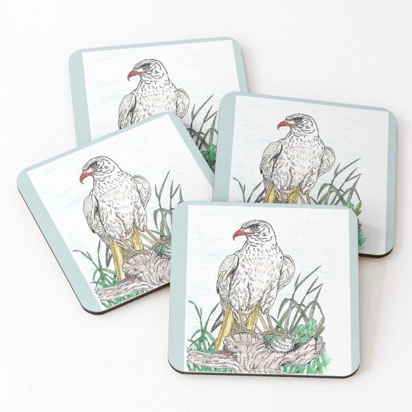 Item preview, an eagle guarding its nest.  designed and sold by Karine Dupras.