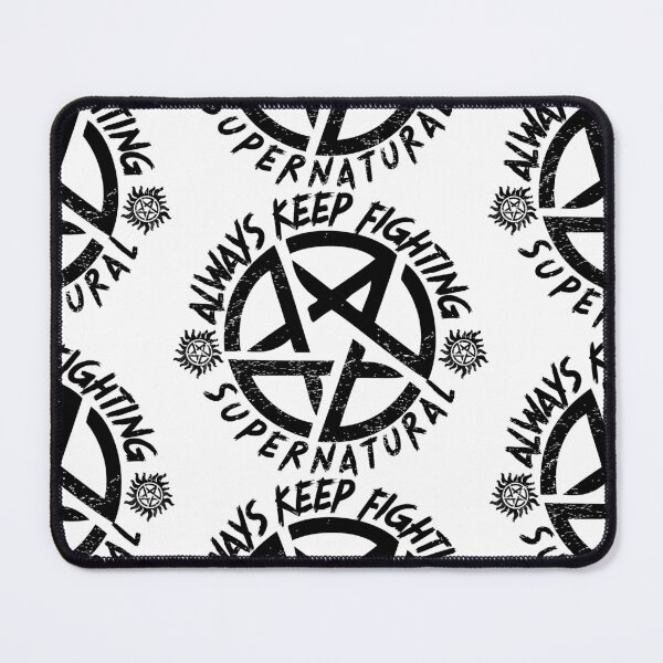 Item preview, ALWAYS Keep Fighting | SPN Protection Sigil Black designed and sold by SALENTOmadness.