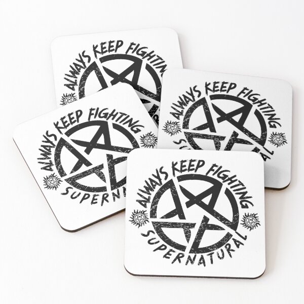 Item preview, ALWAYS Keep Fighting | SPN Protection Sigil Black designed and sold by SALENTOmadness.