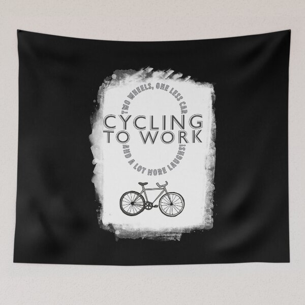 Item preview, Cycling to work - Two wheels, one less car and a lot more laughs! designed and sold by PhotoGros-4U.