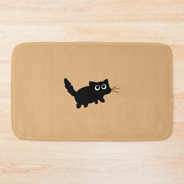 Item preview, Goofy black cat drawing designed and sold by kitty-kingdom.