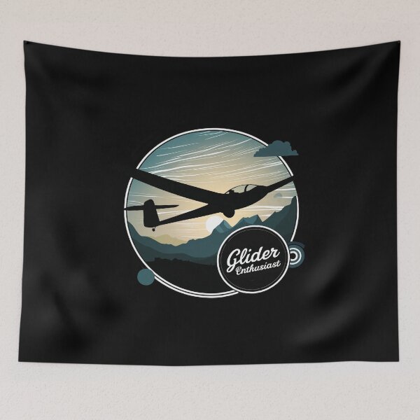 Item preview, Glider Enthusiast Glider Plane Pilot Sailplane aerial floating soaring designed and sold by These_Prints.