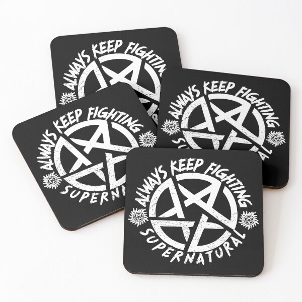 Item preview, ALWAYS Keep Fighting | SPN Protection Sigil White designed and sold by SALENTOmadness.