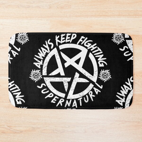 Item preview, ALWAYS Keep Fighting | SPN Protection Sigil White designed and sold by SALENTOmadness.