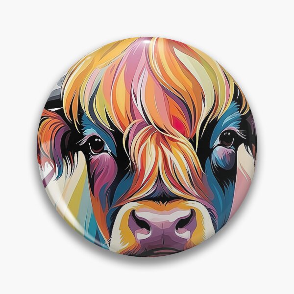 Item preview, Colorful Highland Cattle designed and sold by PixelParadies.