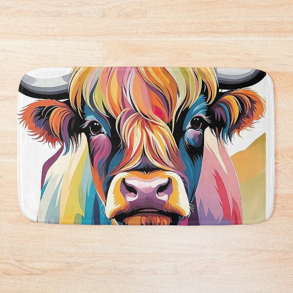 Item preview, Colorful Highland Cattle designed and sold by PixelParadies.