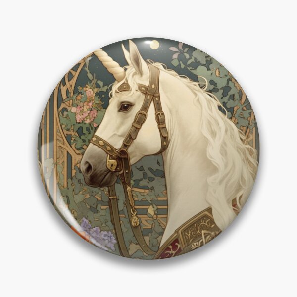 Item preview, Art nouveau Unicorn  designed and sold by MendaciousMina.