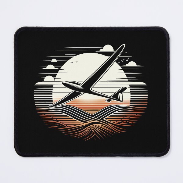 Item preview, Glider Plane Pilot Sailplane aerial floating soaring designed and sold by These_Prints.