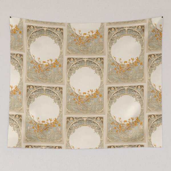 Item preview, Art nouveau Floral label designed and sold by MendaciousMina.
