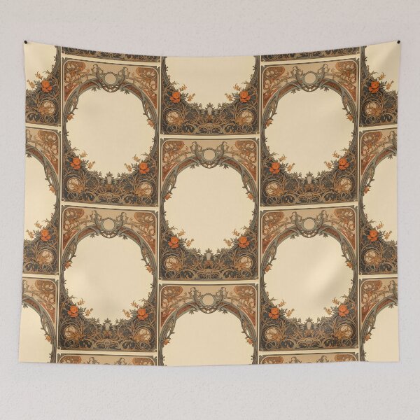 Item preview, Art nouveau Floral label designed and sold by MendaciousMina.