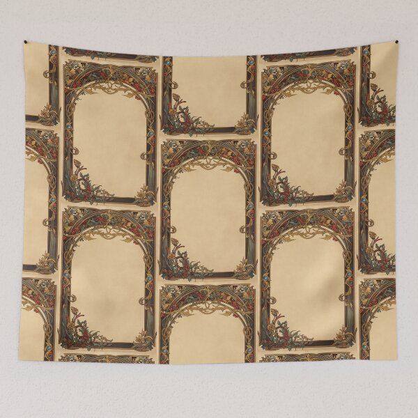 Item preview, Art nouveau Floral label designed and sold by MendaciousMina.