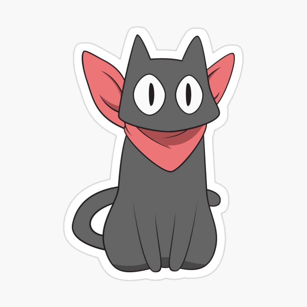 Sakamoto Cat from Nichijou Postcard for Sale by pamakima