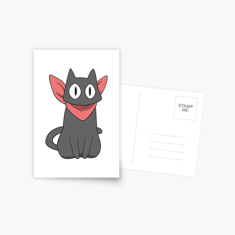 Sakamoto Cat from Nichijou Postcard for Sale by pamakima