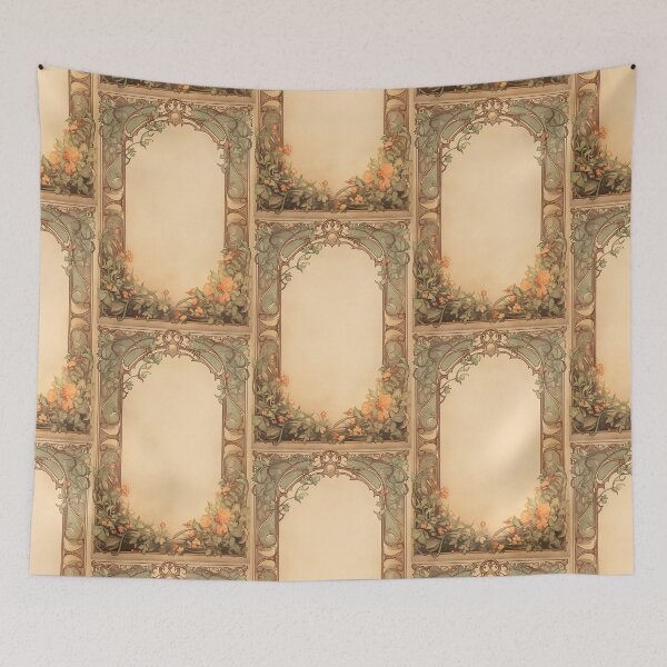 Item preview, Art nouveau Floral label designed and sold by MendaciousMina.