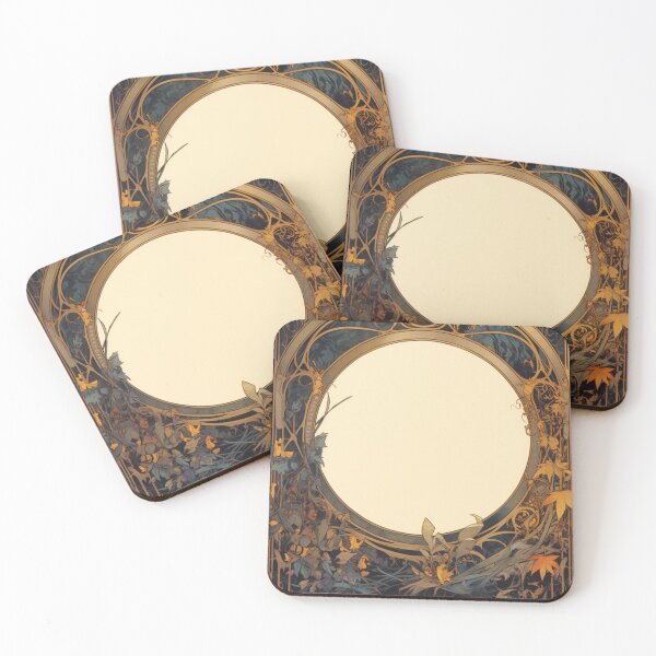 Item preview, Art nouveau Floral label designed and sold by MendaciousMina.