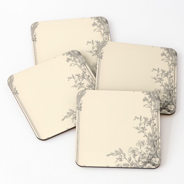 Item preview, Art nouveau Floral label designed and sold by MendaciousMina.