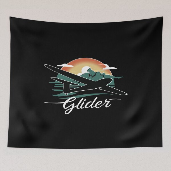 Item preview, Glider Plane Pilot Sailplane aerial floating soaring designed and sold by These_Prints.