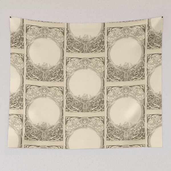 Item preview, Art nouveau Floral label designed and sold by MendaciousMina.