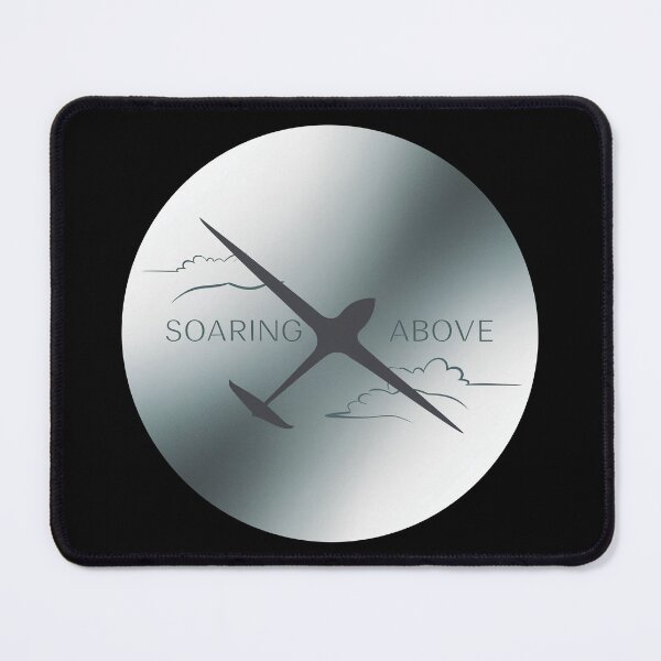 Item preview, Soaring Above Glider Plane Pilot Sailplane aerial floating soaring designed and sold by These_Prints.