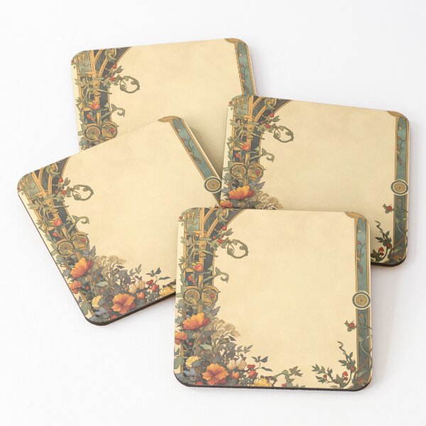 Item preview, Floral Art nouveau  designed and sold by MendaciousMina.