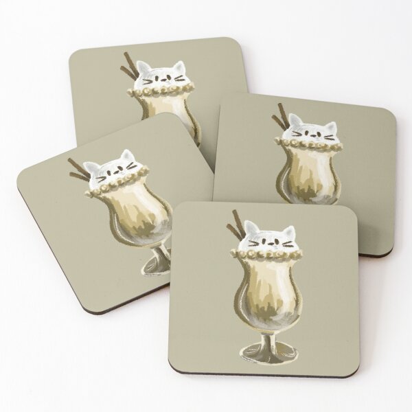 Item preview, Marshmallow Cat Drink designed and sold by art-mospher3.