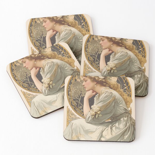 Item preview, Celestial Floral Beauty Art nouveau  designed and sold by MendaciousMina.