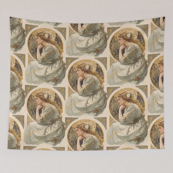 Item preview, Celestial Floral Beauty Art nouveau  designed and sold by MendaciousMina.